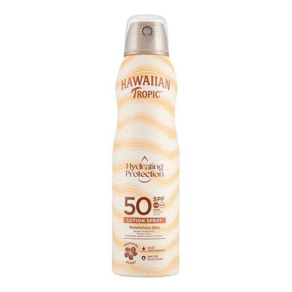 Hawaiian Tropic | Hydrating Protection Sunscreen Lotion-Spray LSF 50 UVA + UVB Schutz 220 ml