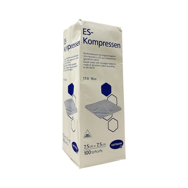 Hartmann ES-Kompressen unsteril 16f 7,5x7,5cm 100 St