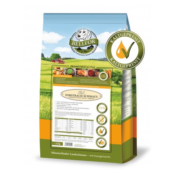 Bellfor Trockenfutter mit Lachs und Forelle Forstbach-Schmaus 4kg 4000 g