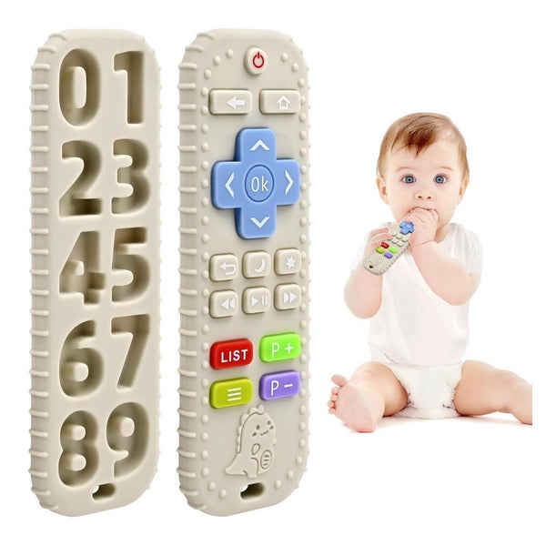 Silikon Beißring Zahnhilfe Spielzeug für Babys 3 1 St