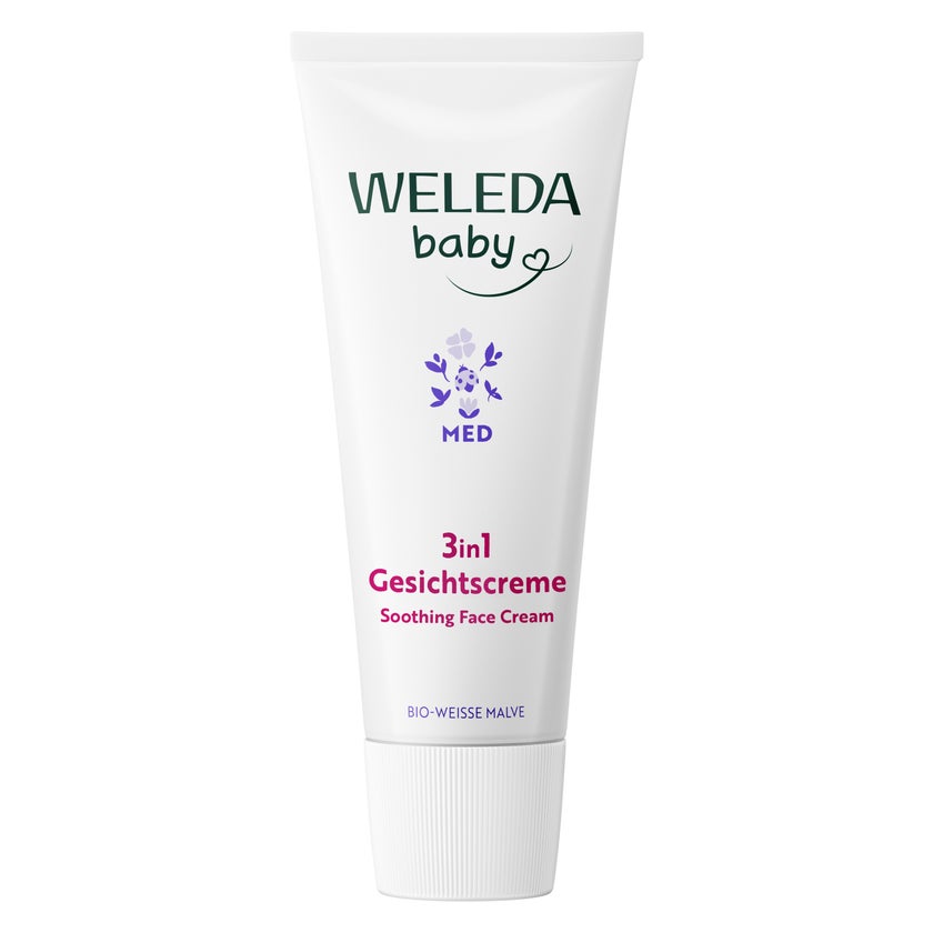 Weleda Baby 3in1 Gesichtscreme Weiße Malve 50 ml
