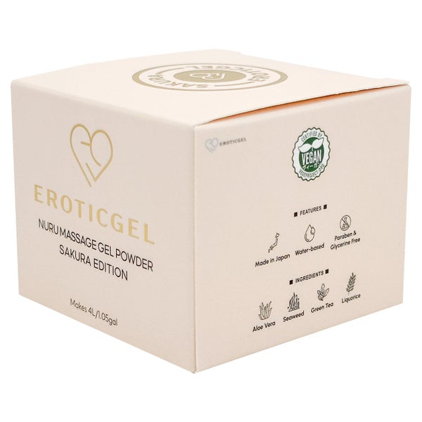 «Nuru Massage Gel Powder - SAKURA Edition» mit Aloe Vera (0.04 kg) 40 g