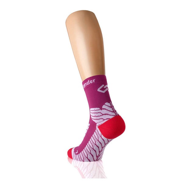 UNDER PRESSURE SOCKX | halbhohe Socken mit Kompression (1 Paar) 39-42 / rose 2 St