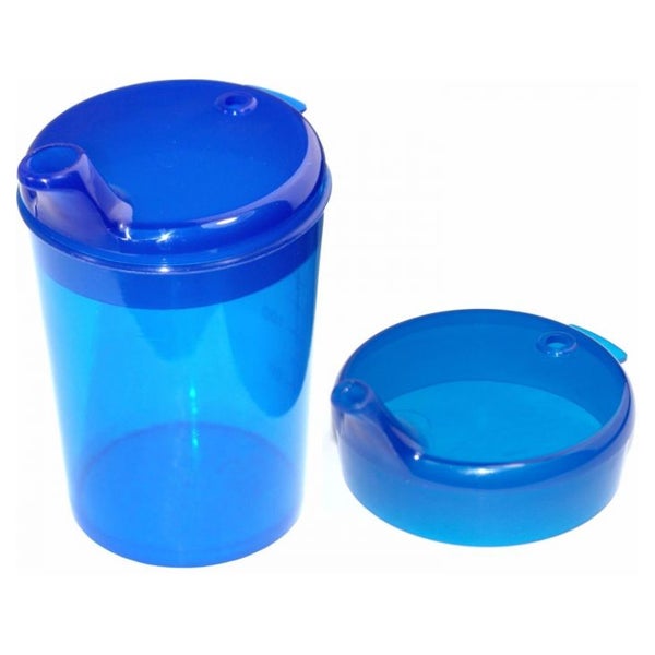 Medi-Inn Schnabelbecher Set 1 Unterteil + 2 Deckel 250 ml blau 1 St