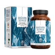 Schilddrüse Komplex mit Jod (Kelp Extrakt), Thymian & Selen - DRÜSENSCHILD - 900 vegane hochdosierte Kapseln - NATURTREU® 5 x 180  St