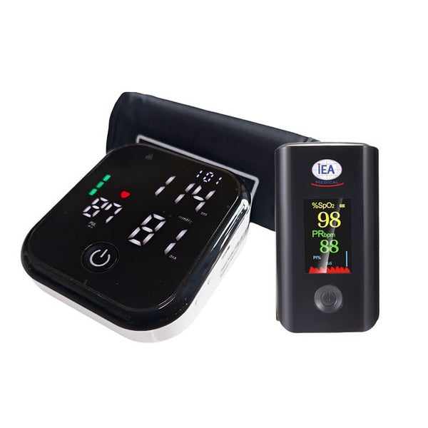 IEA Medical LED Blutdruckmessgerät & Pulsoximeter Bundle 2 St