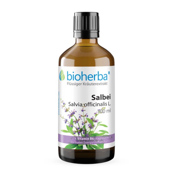 Bioherba Salbei Salvia officinalis L. Tropfen Tinktur 100 ml