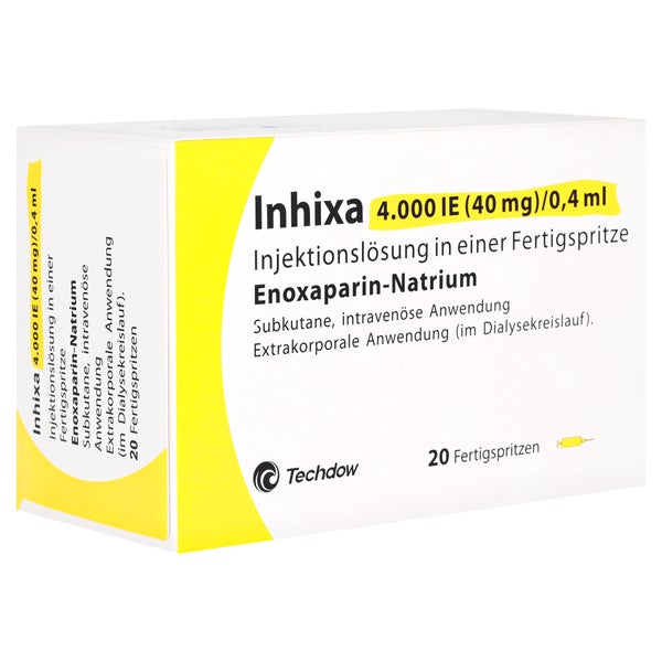 Inhixa 4.000 I.e. 40 Mg/0,4 Ml Inj.-lsg.i.e.f.-sp. 20 St