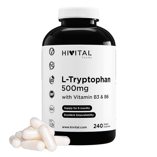 L-Tryptophan 500 mg | 240 vegane Kapseln 240 St