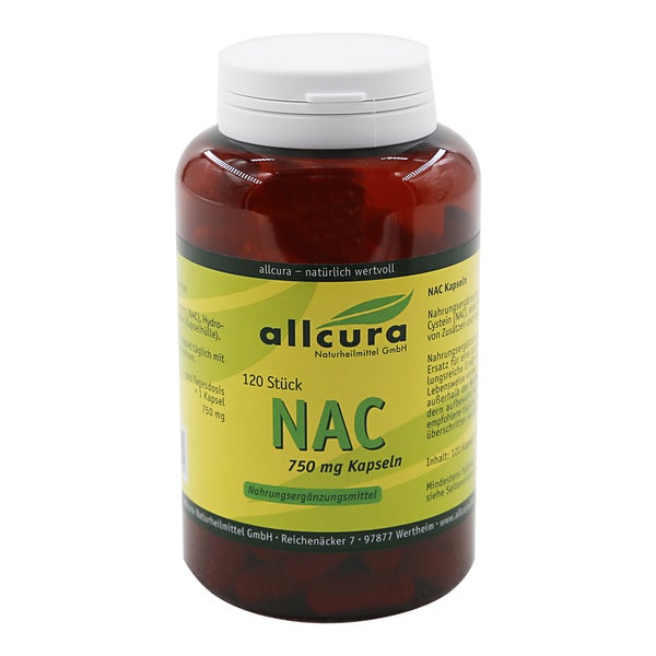 NAC N-Acetyl-L-Cystein Kapseln 750 mg 120 St