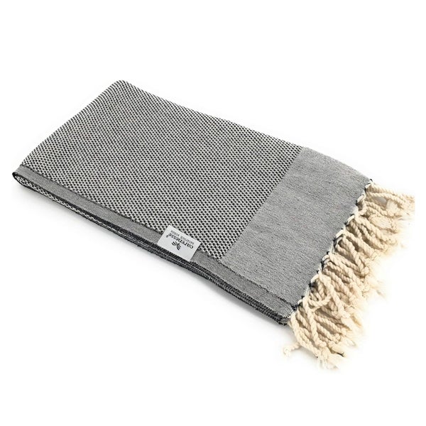 Hamamtuch FAVO rot mit feinem Pepita-Hahnentrittmuster, 100% Baumwolle, 90 x 170 cm 1 St