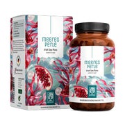 Irish Sea Moss Superfood mit Amla für Vitamin C, Ingwer, Granatapfel, Zistrose & Grüntee - MEERESPERLE - 120 vegane Kapseln für 4 Monate - NATURTREU®  g