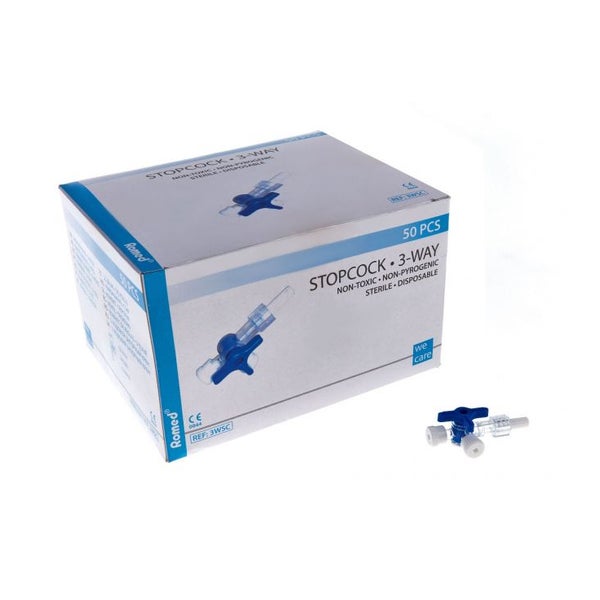 Romed steriler Dreiwegehahn für Infusionssysteme 50 Stück 50 St