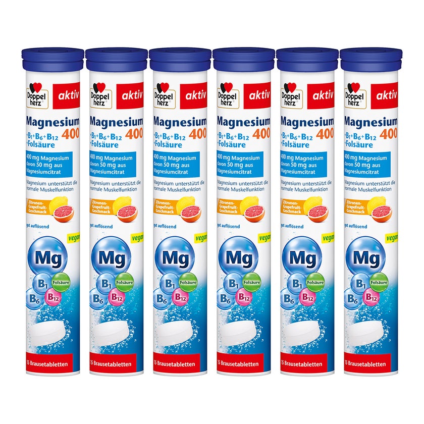 Doppelherz® aktiv Magnesium 400 Sechserpack 6X15 St