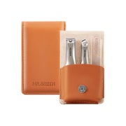 Nagelknipser Set mit Nagelfeile und Ledertasche, hochwertige 1 St