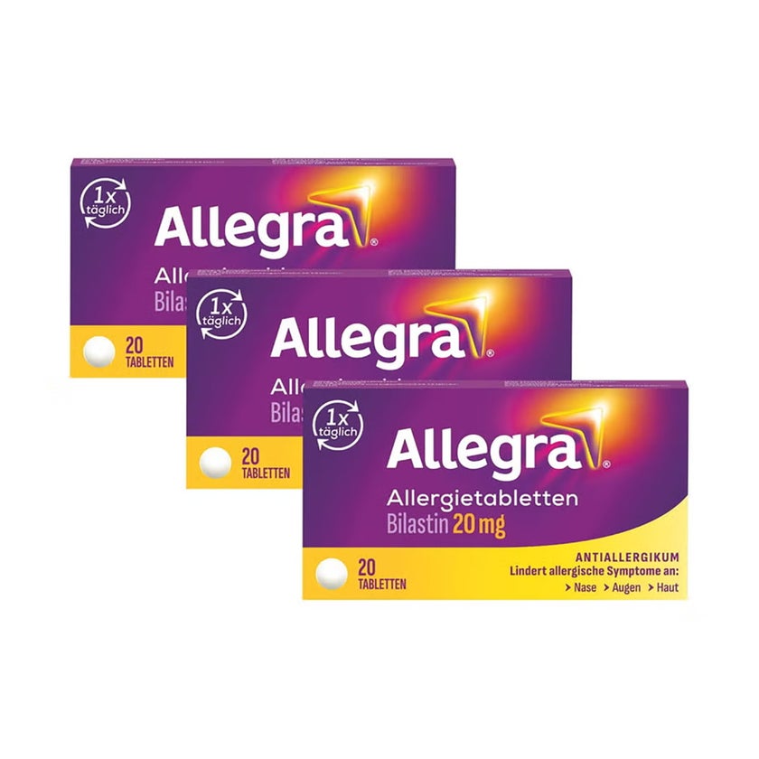 Allegra Allergietabletten Dreierpack 3X20 St