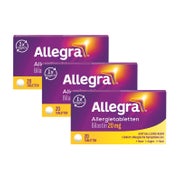 Produktabbildung: Allegra Allergietabletten 20 mg Dreierpack 3X20 St
