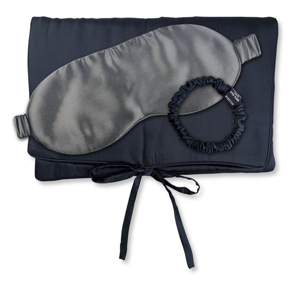 TRAVEL SET BEAUTY S Tasche, Schlafmaske & Scrunchie S aus Seide