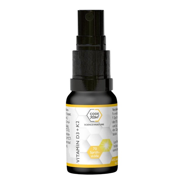 CODE Vital Vitamin D3+K2 Immun Spray - Für dein IMMUNSYSTEM 10 ml