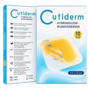 Cutiderm Hydrokolloid Wundauflagen steril 7.5cm x 7.5cm 10 St