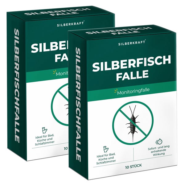 Silberkraft Silberfischfalle 2 x 10 Stück 20 St