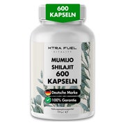 Shilajit Kapseln von XTRA FUEL | 600 Kapseln für 1.000mg Himalaya Extrakt pro Tag - Mumijo Shilajit Kapseln in Apothekenqualität mit verifizierten Erfahrungen - in Deutschland geprüft - 600 Stk 600 St