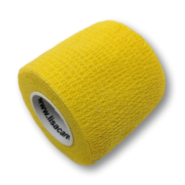 LisaCare latexfreier Pflasterverband - Gelb - 5cm x 4,5m 1 St