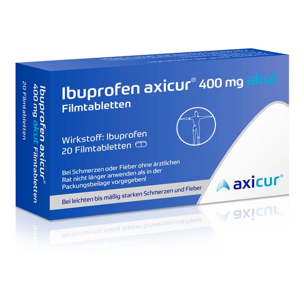 Ibuprofen Axicur 400 mg akut Filmtablett 20 St