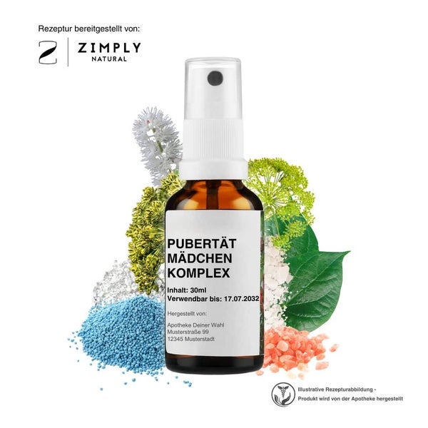 Zimply Natural PUBERTÄT MÄDCHEN KOMPLEX - Pflanzbasierte Rezeptur 30 ml