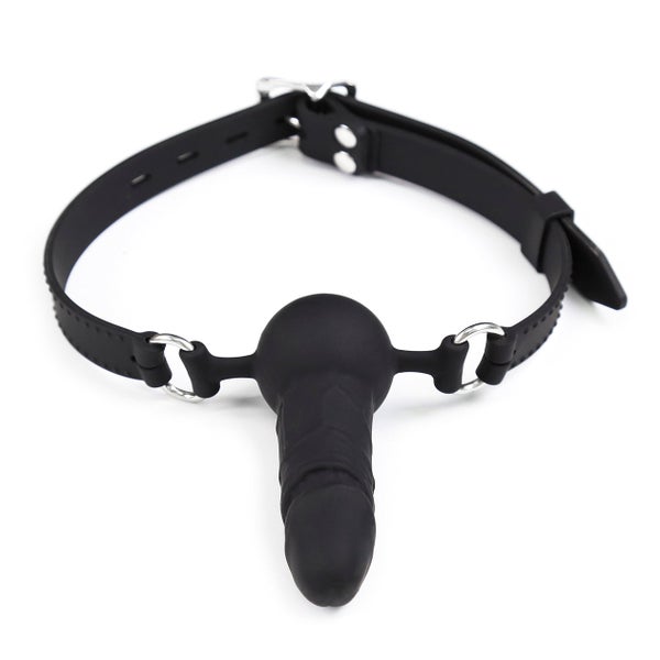 Silicone Dildo Gag Lock Buckle 1 St