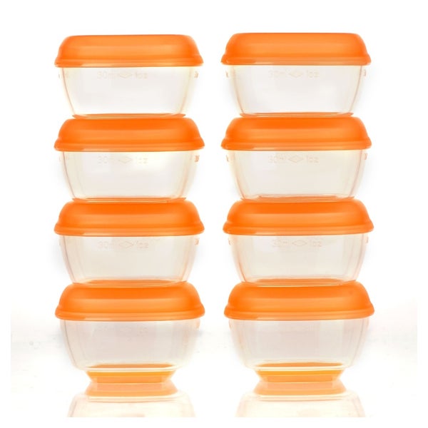 Gefrierschalen, Frischhaltebox für kleine Essensportionen, Kräuter, Hefe, Butter 30ml 8 St