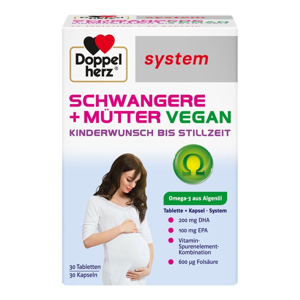 Doppelherz Schwangere+mütter Vegan syst. 60 St