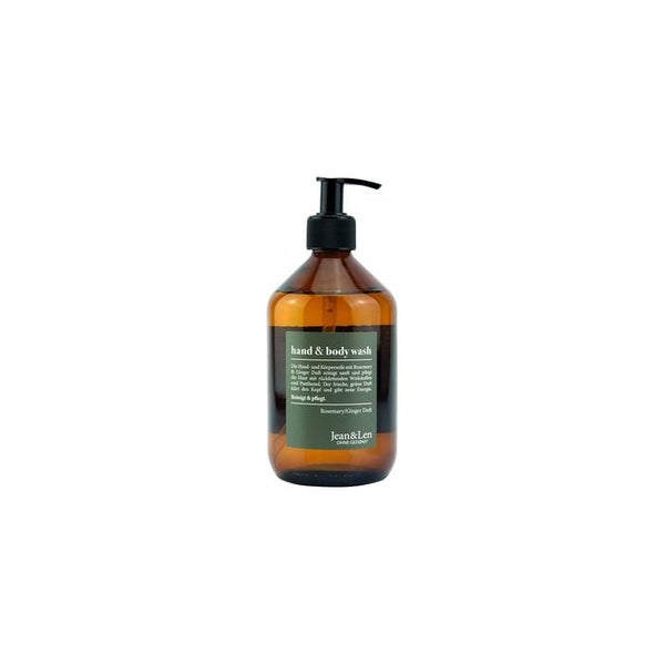 Jean & Len Hand & Body Wash Rosemary und Ginger, reinigt und pflegt die Haut 500 ml