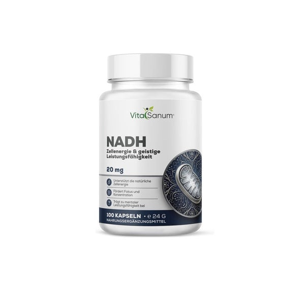 VitaSanum® NADH 20 mg – Reduziertes Coenzym 1 12 g