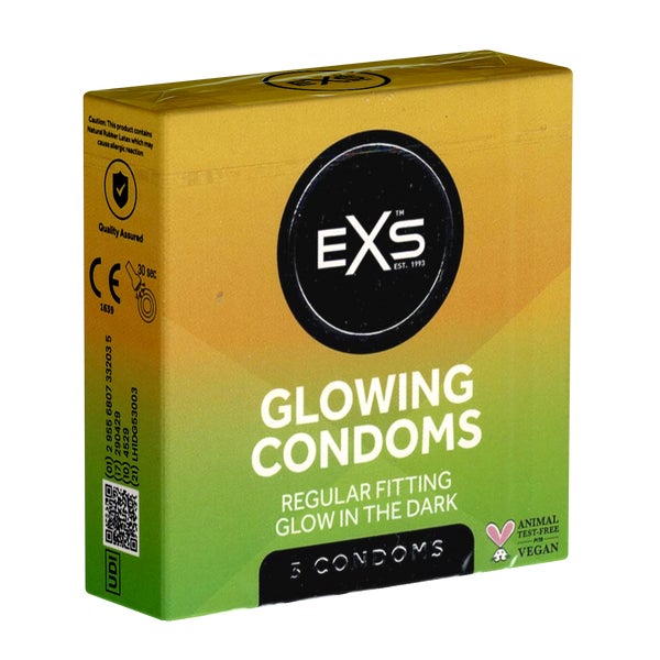 «Glowing Condoms» Leuchtkondome (3 Kondome) 3 St