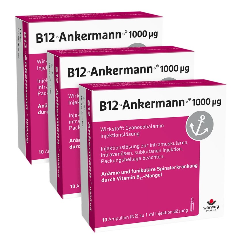 B12 Ankermann® 1000 µg Dreierpack 3X10X1 ml