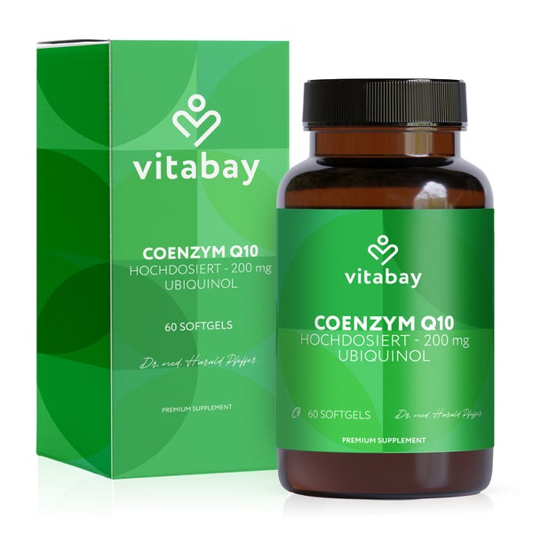 Vitabay Coenzym Q10 Ubiquinol 200 mg Bioaktiv - Hochdosiert 60 St