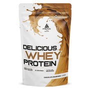 PEAK Delicious Whey Protein - 900g - Geschmack Chocolate Milkshake I 30 Portionen I Pulver I Proteinquelle: Molkenprotein Konzentrat + Isolat I ohne Zuckerzusatz I mit Verdauungsenzym Laktase