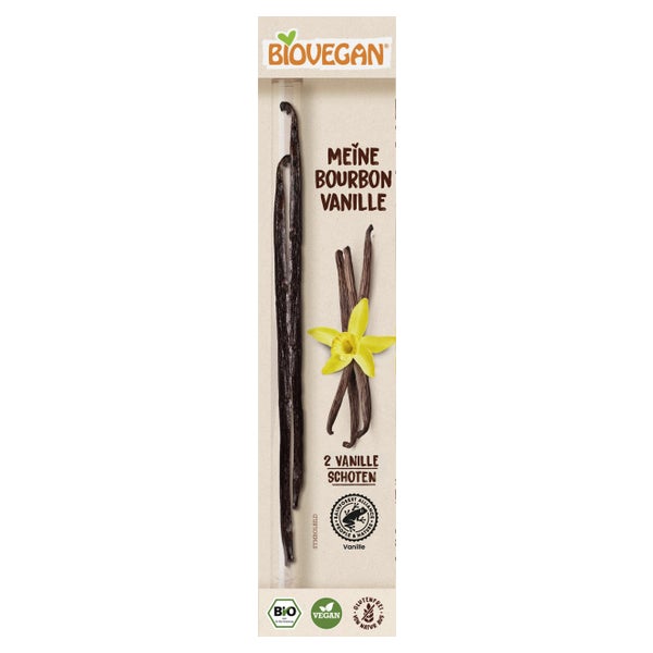 BioVegan Bourbon Vanille Schoten 2 St