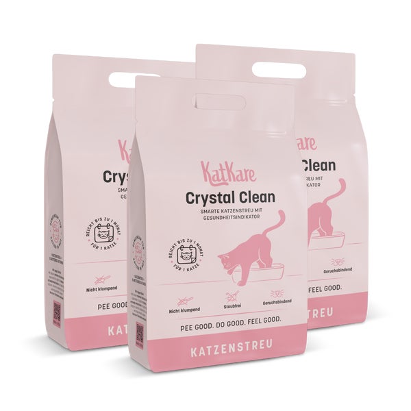 Crystal Clean 3x - Smarte Katzenstreu 8,4 kg
