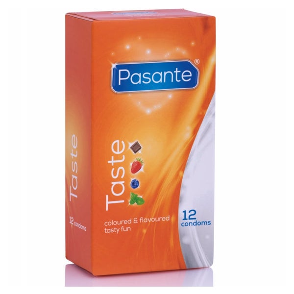 Taste aromatisiert bunt 12 Kondome (12 Kondome) 10 St