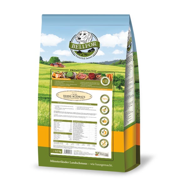 Bellfor Trockenfutter mit Weidelamm - Heide-Schmaus 2,5 kg 2500 g