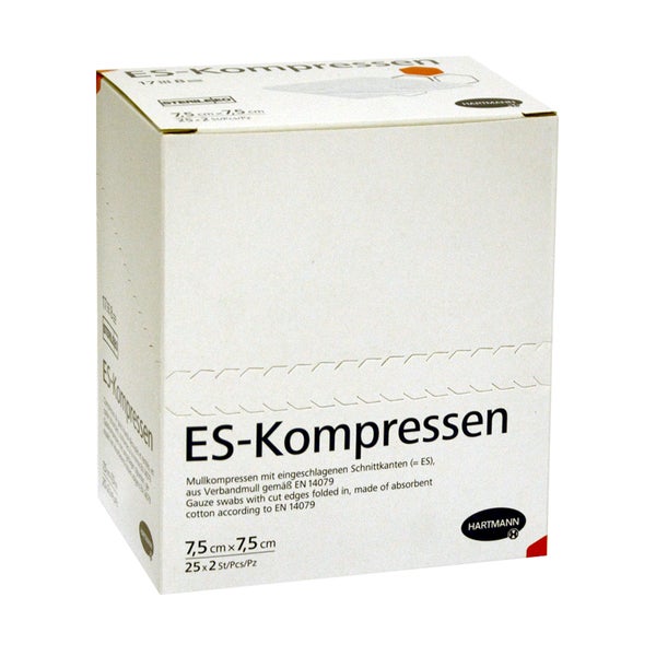 Es-kompressen Steril 7,5x7,5 cm 8fach 25X2 St