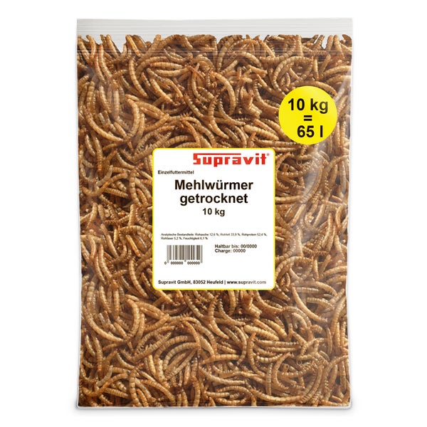 Supravit Mehlwürmer getrocknet 10 kg