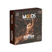 «Coffee» 3 Stück, 53 mm, Kaffee-Aroma, rosa, zylindrisch (3 Kondome) 3 St