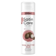Gillette Satin Care Intimpflege Rasiergel Damen (200 ml), Gel Shea Butter Silk, Geschenk für Frauen 1 St
