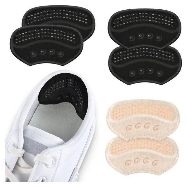 Sneaker Patch Fersen Fersenschutz Leder 3 Paare schwarz haut 1 St