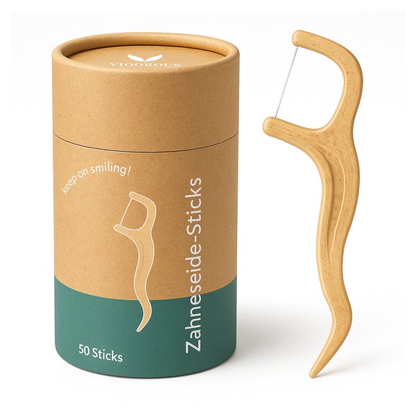 VIGOROUS® Zahnseide-Sticks Nachhaltig 50. Stk. 50 St