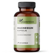 Magnesium Bisglycinat - 120 vegane Kapseln - plantrition 120 St