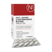 Produktabbildung: N1 Fettblocker zum Abnehmen + Kohlenhydrateblocker 45 St
